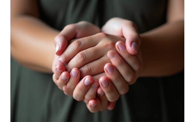 Manos unidas, simbolizando apoyo y fuerza